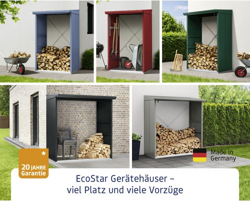 Ecostar Unterkonstruktion, BxL: 109,3 x 70,5 cm, Aluminium, für Gerätehaus - silberfarben