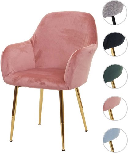 MVG Esszimmerstuhl »MVG-F18«, ohne Drehfunktion - rosa