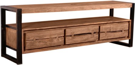 SIT Lowboard »NATURAL EDGE«, Akazienholz/Metall - braun