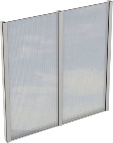 SKANHOLZ Seitenwand, B x H: 193 x 200 cm, Holz, Farbe: weiß