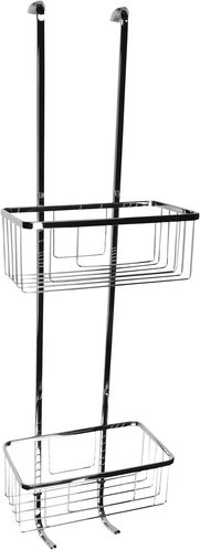 CORNAT Einhängekorb »für Duschwand«, BxH: 21 x 69,5 cm, Edelstahl - silberfarben