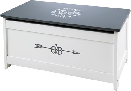 Thumbnail - roba Spielzeugtruhe, weiß, blau, 2 - 10 Jahre