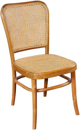 SIT Stuhl »SIT&CHAIRS«, BxHxT: 44 x 93 x 53 cm, Teakholz/rattan - beige