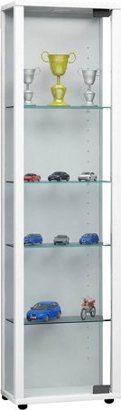 VCM Vitrine »Edana Mini«, BxH: 33 x 113 cm, Holzwerkstoff/Glas - braun