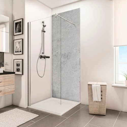 Thumbnail - SCHULTE Duschrückwand »ExpressPlus DecoDesign«, BxH: 150 x 255 cm, Aluminium-Verbundplatte - grau