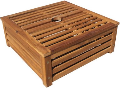 GARDEN PLEASURE Schirmständer Verkleidung »Taylor«, natur, BxHxL: 58 x 23 x 58 cm - beige