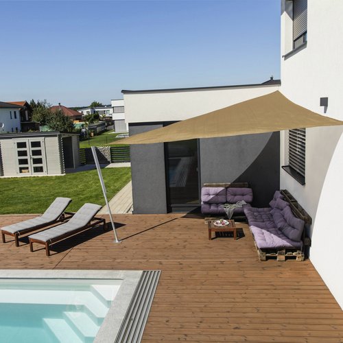 Thumbnail - WINDHAGER Sonnensegel, Dreieck - beige