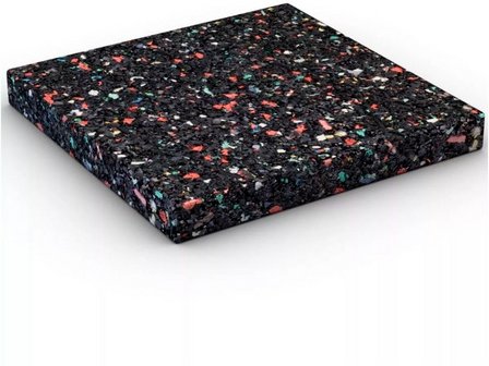 Thumbnail - KARIBU Unterleg-Pads, BxLxH: 7 x 7 x 0,8 cm, schwarz, 120 Stück, Zubehör für: Gartenhäuser