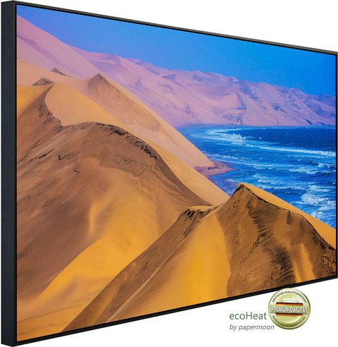 papermoon Infrarotheizung »EcoHeat - Meer an Wüste«, Matt-Effekt - bunt