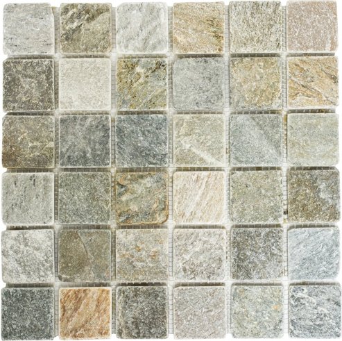 HuH Mosaik Mosaikfliese »Quartz«, BxL: 30,5 x 30,5 cm, Wandbelag/Bodenbelag - grau