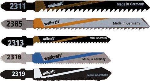 WOLFCRAFT Sägeblatt-Set, Hartmetall/Schnellarbeitsstahl/Bimetall/Kohlenstoffstahl - bunt