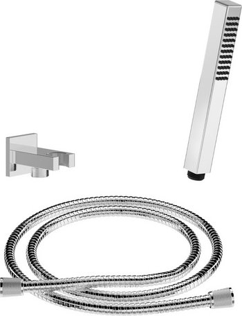 Chris Bergen Brausegarnitur-Set, chrom, Länge Brauseschlauch: 150 cm - silberfarben