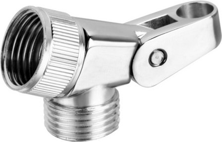 WELLWATER Brause-Gelenkstück, 1/2", chromfarben - silberfarben