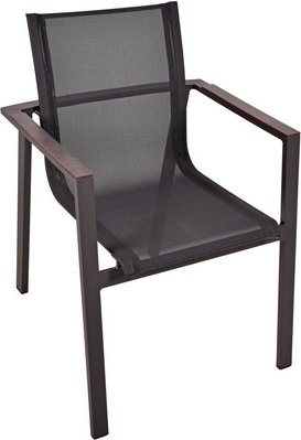 GARDEN PLEASURE Stuhl-Set »Sophia«, Stapelstuhl, 2er, Schwarz, Aluminium, Kunststoff