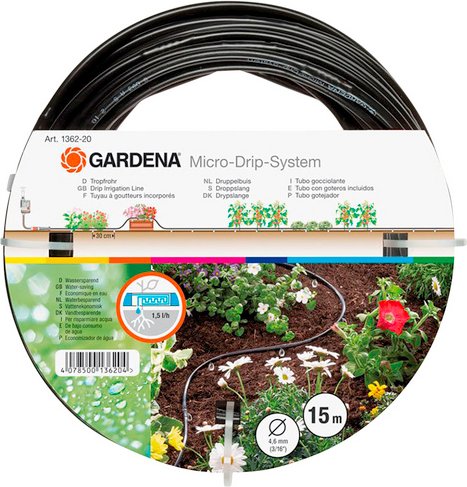 GARDENA Rohr, »Micro-Drip-System«, L: 1500 cm, Kunststoff, 3/16 Zoll - bunt