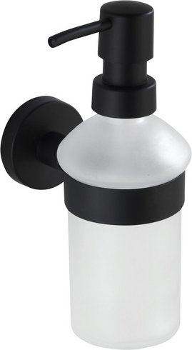 WENKO Seifenspender, rostfreier Edelstahl, weiß - weiss