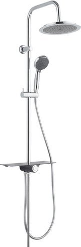 Thumbnail - SCHÜTTE Überkopfbrause »Aquastar«, anthrazit, Höhe: 1120 mm - grau