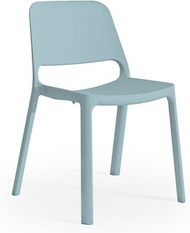 Mayer Sitzmöbel Stapelstuhl »2050«, BxL: 55 x 51 cm, Kunststoff - blau