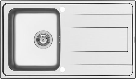 Pyramis Edelstahlspüle »Alea«, Edelstahl, BxHxL: 86 x 50 cm - silberfarben