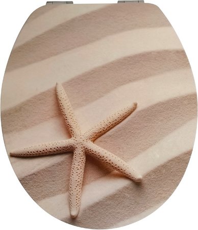 WELLWATER WC-Sitz »Bulgasari«, Soft-Close, Take-Off, MDF - beige