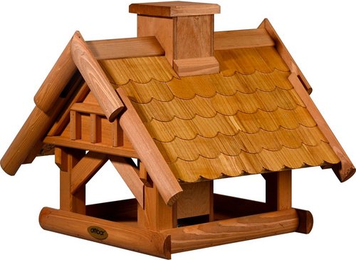 DOBAR Vogelhaus »Blätterfall«, für Ständermontage - braun