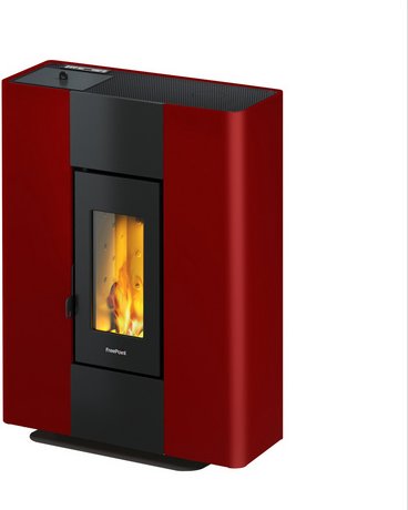 FREEPOINT Pelletofen »Roxy Stand 7«, 7 kW, bordeaux - rot