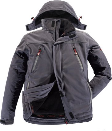 Thumbnail - BULLSTAR Softshell-Jacke »ULTRA-X«, grau, Polyester/Elasthan, Gr. XXL