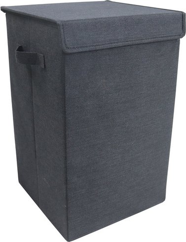 Thumbnail - VCM Stoffbox »Dreso«, BxHxT: 30 x 50 x 30 cm - grau