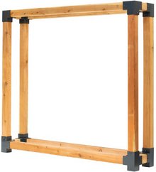 Westmann Kaminholzregal »Michel«, BxHxT: 198 x 180 x 40 cm, Lärchenholz - braun