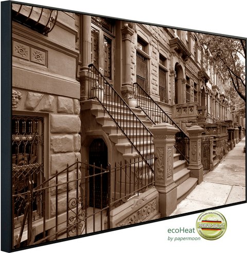 papermoon Infrarotheizung »EcoHeat - Treppe Sepia«, Matt-Effekt - bunt