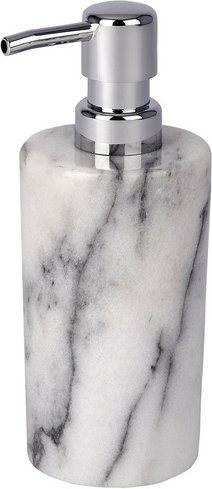 WENKO Seifenspender »Onyx«, Marmor, weiß - weiss