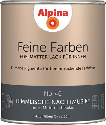 ALPINA Buntlack »Feine Farben«, 0,75 l, mitternachtsblau