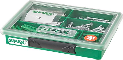 SPAX Sortimentskoffer, BxHxT: 14 x 3,1 x 17,5 cm, grün - gruen