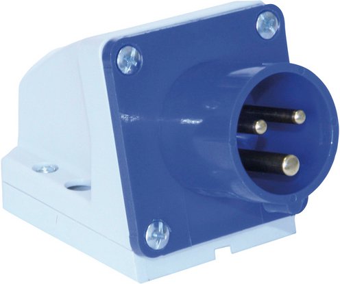 REV-Ritter CEE-Wandgeräte-Stecker , 250 V, Weiß - weiss