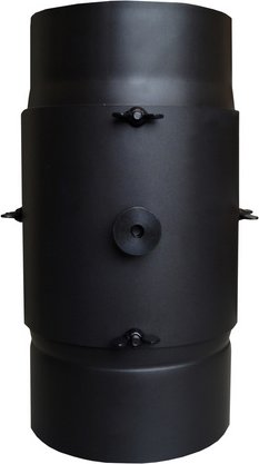 FIREFIX® Nachrüstfilter, Ø 150 mm, Stahl, für Scheitholzfeuerstellen, schwarz