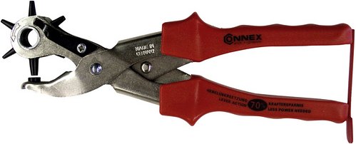 CONNEX Lochzange, Metall/gummi - silberfarben