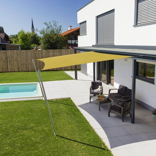 Thumbnail - WINDHAGER Sonnensegel, Quadratisch - gelb