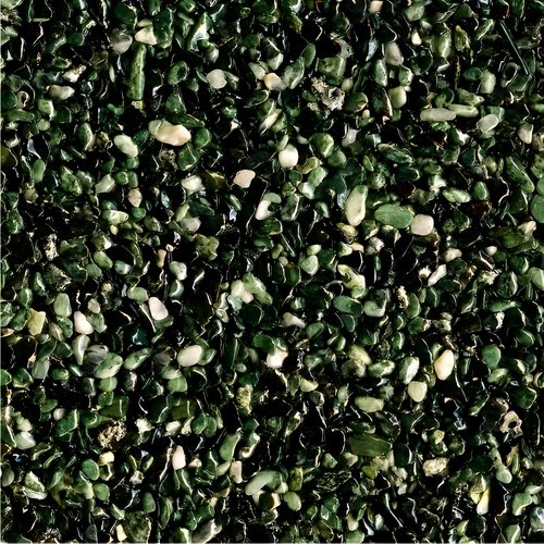 RAVELLO Steinteppich Wand, Körnung 6 mm, frostsicher, lösemittelfrei - gruen