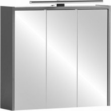 SCHILDMEYER LED-Spiegelschrank »Katta«, BxH: 65 x 62,7 cm, anthrazit - schwarz