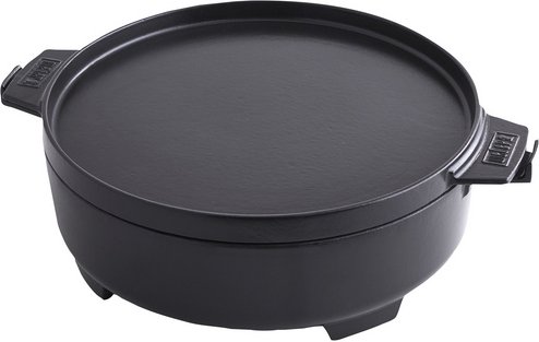 WEBER Mehrzweckbräter »Crafted«, Duth Oven / Pfanneneinsatz - schwarz