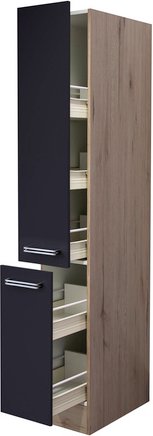 Flex-Well Apothekerschrank »Impera«, anthrazit, Spanplatte melaminbeschichtet - grau