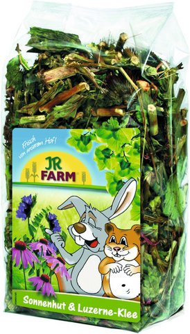 JR FARM Nager-Snacks »Sonnenhut & Luzerne-Klee«, 6 Beutel à 100 g