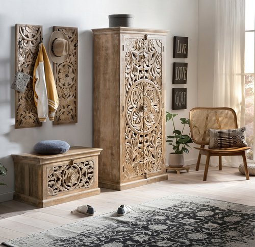 SIT Dielen-Set »LAKADEE«, Mangoholz, natur - braun