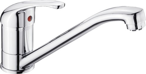 CORNAT Spültischarmatur »FABIO«, Messing, glänzend, ⅜" - silberfarben