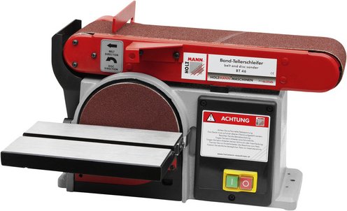 HOLZMANN-MASCHINEN Band-Tellerschleifer »BT46«, 250 W, Elektro, Bandgeschwindigkeit: 490 m/min