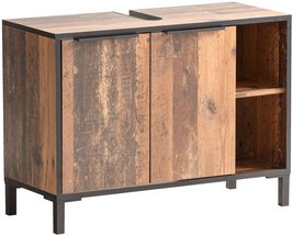 SCHILDMEYER Waschbeckenunterschrank »Jaap «, BxH: 79,8 x 49,3 cm, old style dark - braun