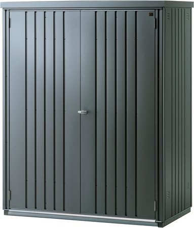 BIOHORT Geräteschrank, Metall, BxHxT: 155 x 182,5 x 83 cm (Außenmaße) - grau