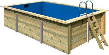 KARIBU Pool, beige, 15500 l