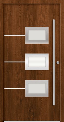 Splendoor Haustür »ATHEN Prime«, Aluminium, in nussbaum - braun