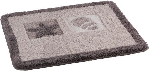 KLEINE WOLKE Badteppich »Beach«, LxBxH: 65x55x2 cm - beige